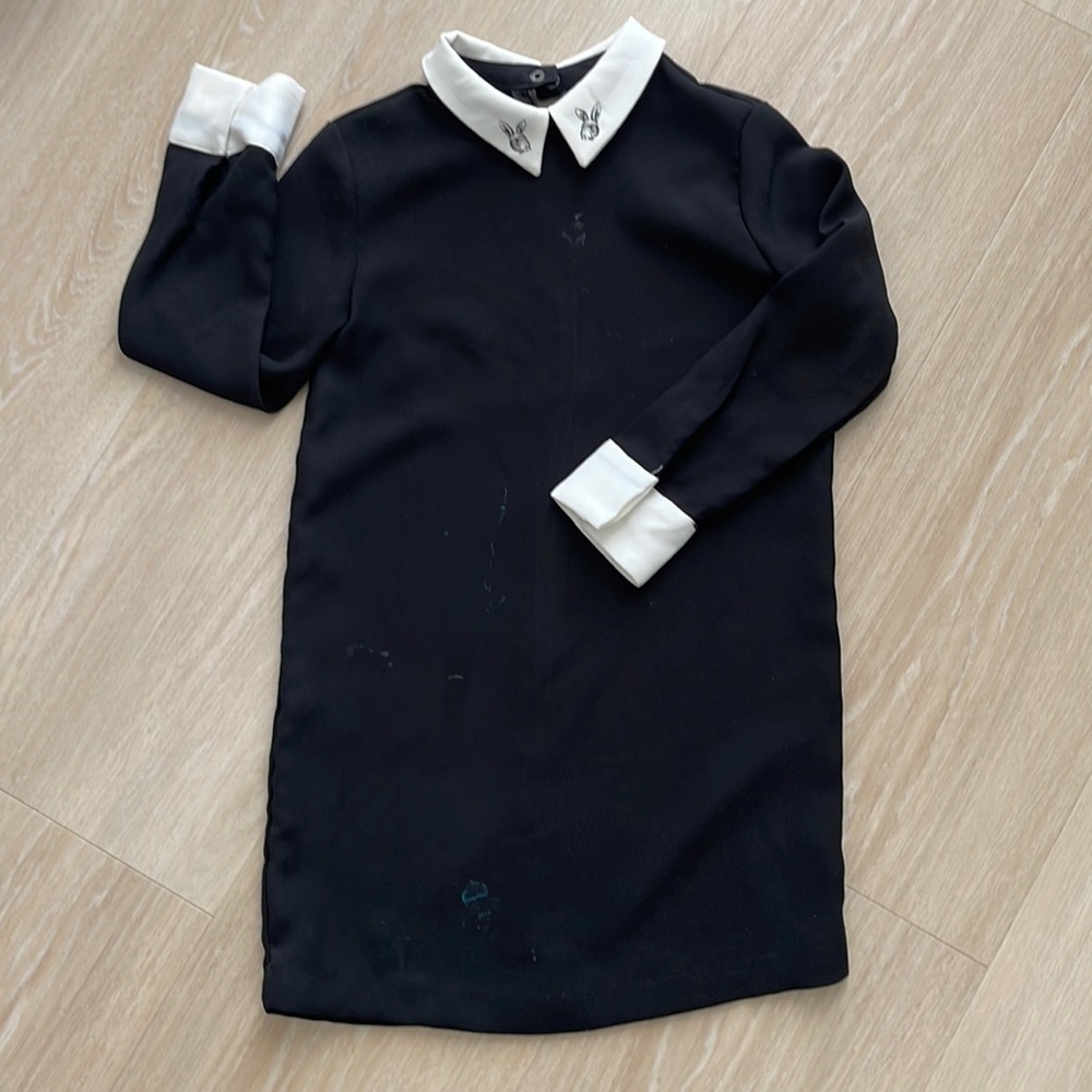 Victoria Beckham with target black dress size s 6-7 yo.